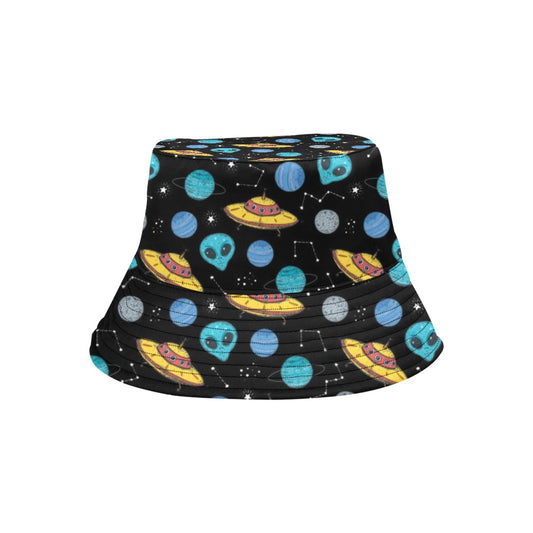 UFO Alien Print Design LKS306 Unisex Bucket Hat