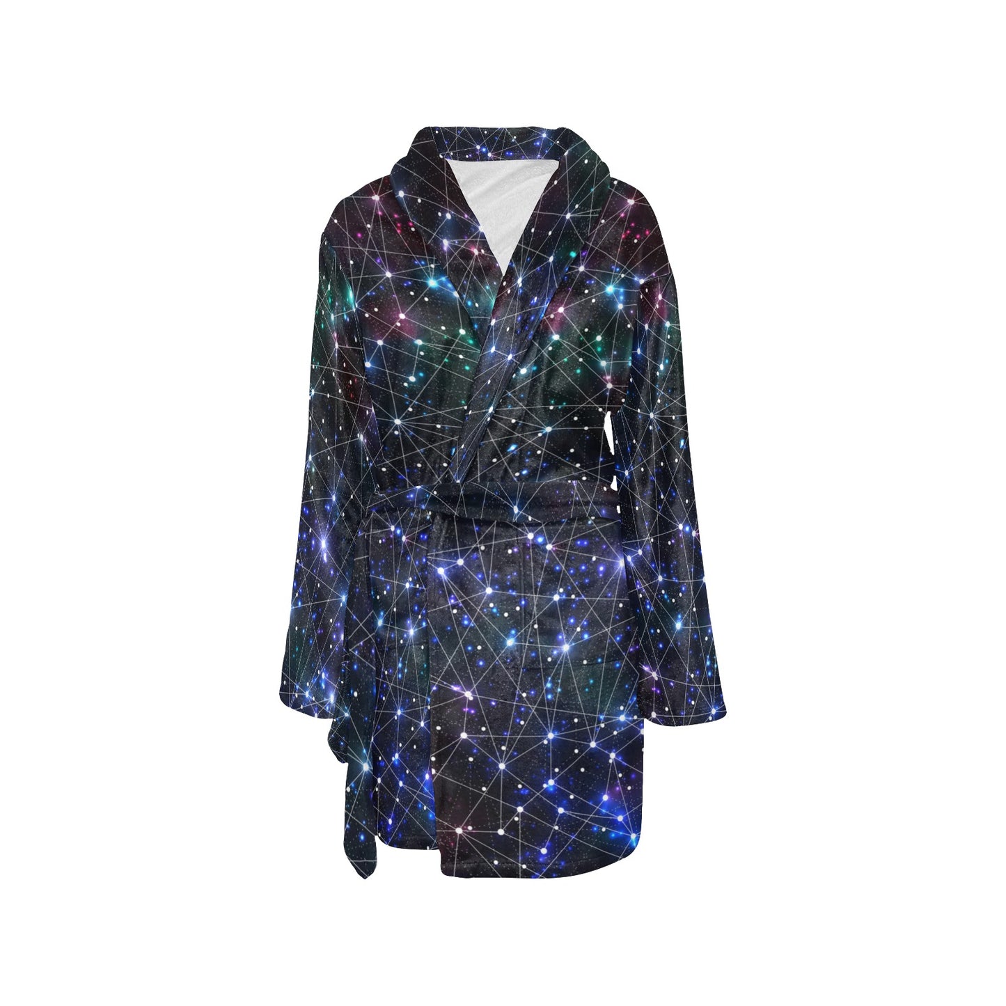 Cosmic Pattern Print Design 01 Women's Fleece Robe