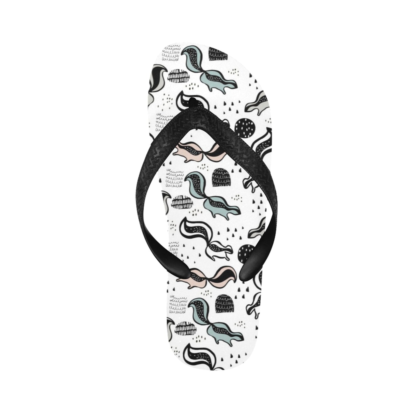 Skunk Print Design LKS303 Flip Flops