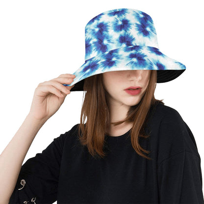 Tie Dye Blue Print Design LKS305 Unisex Bucket Hat