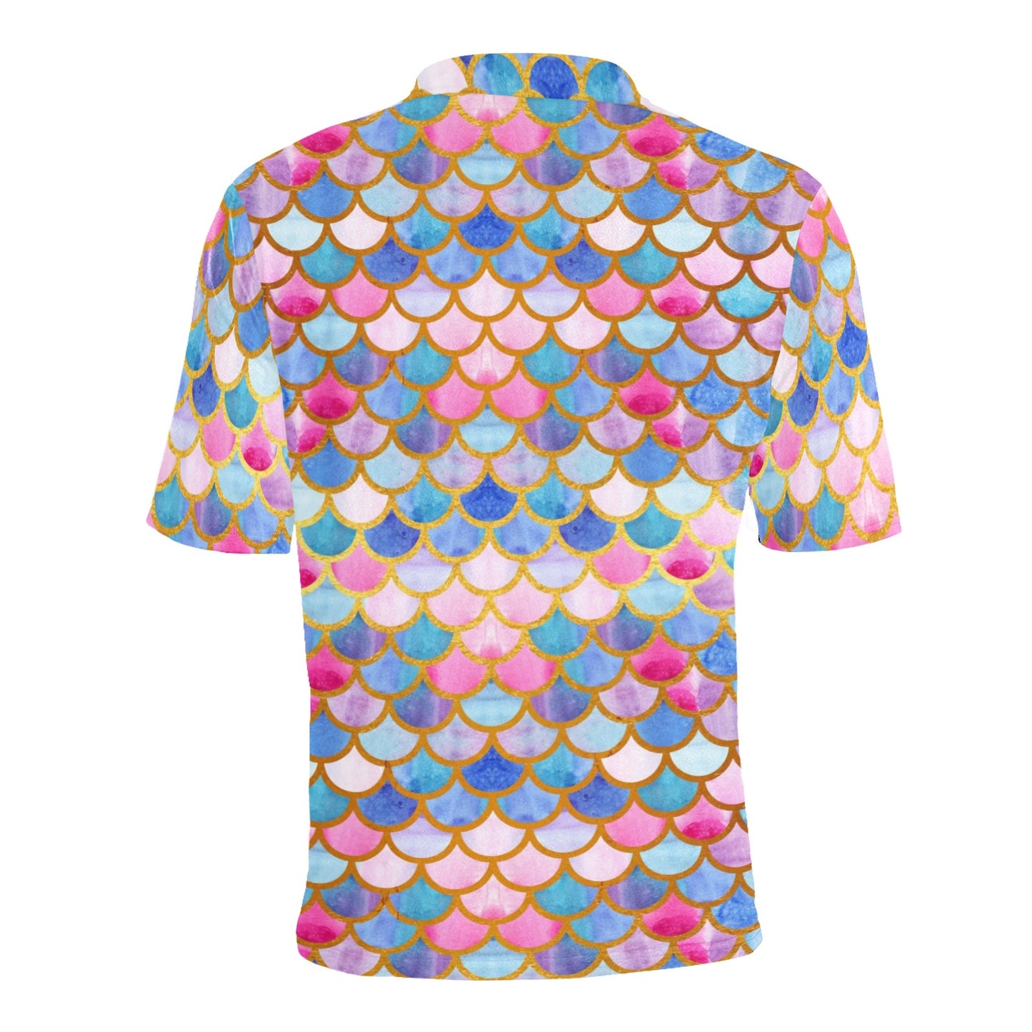 Scales Print Design LKS401 Men Polo Shirt