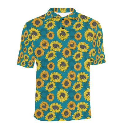 Sunflower Print Design LKS301 Men Polo Shirt