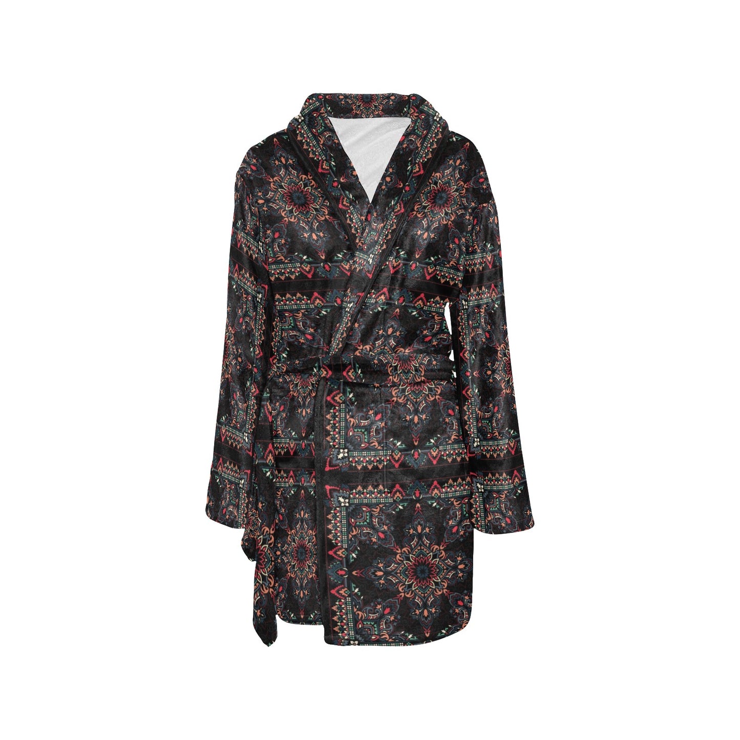 Bandana Print Design LKS307 Women's Fleece Robe