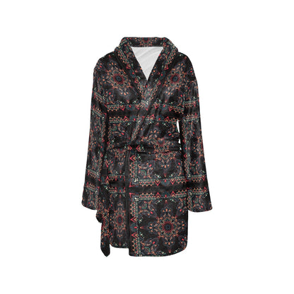 Bandana Print Design LKS307 Women's Fleece Robe