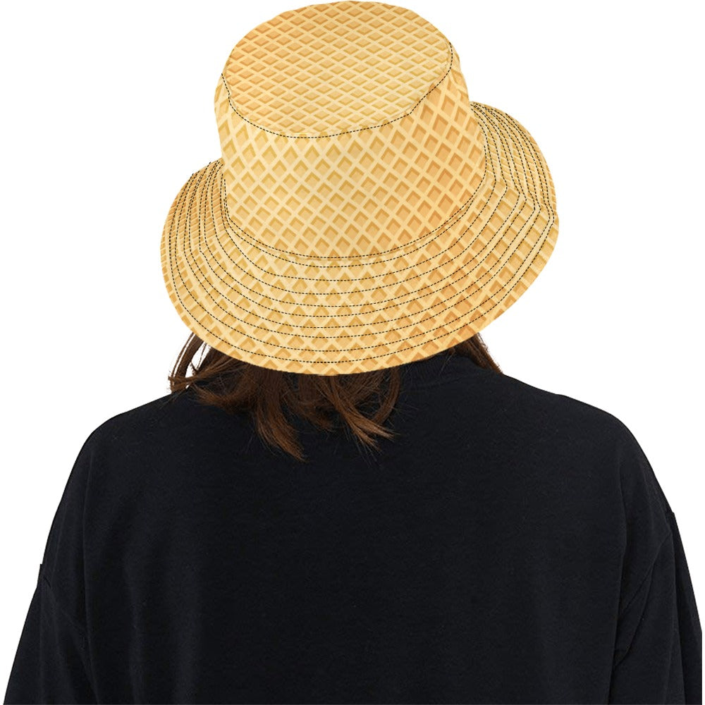 Waffle Texture Print Design LKS302 Unisex Bucket Hat