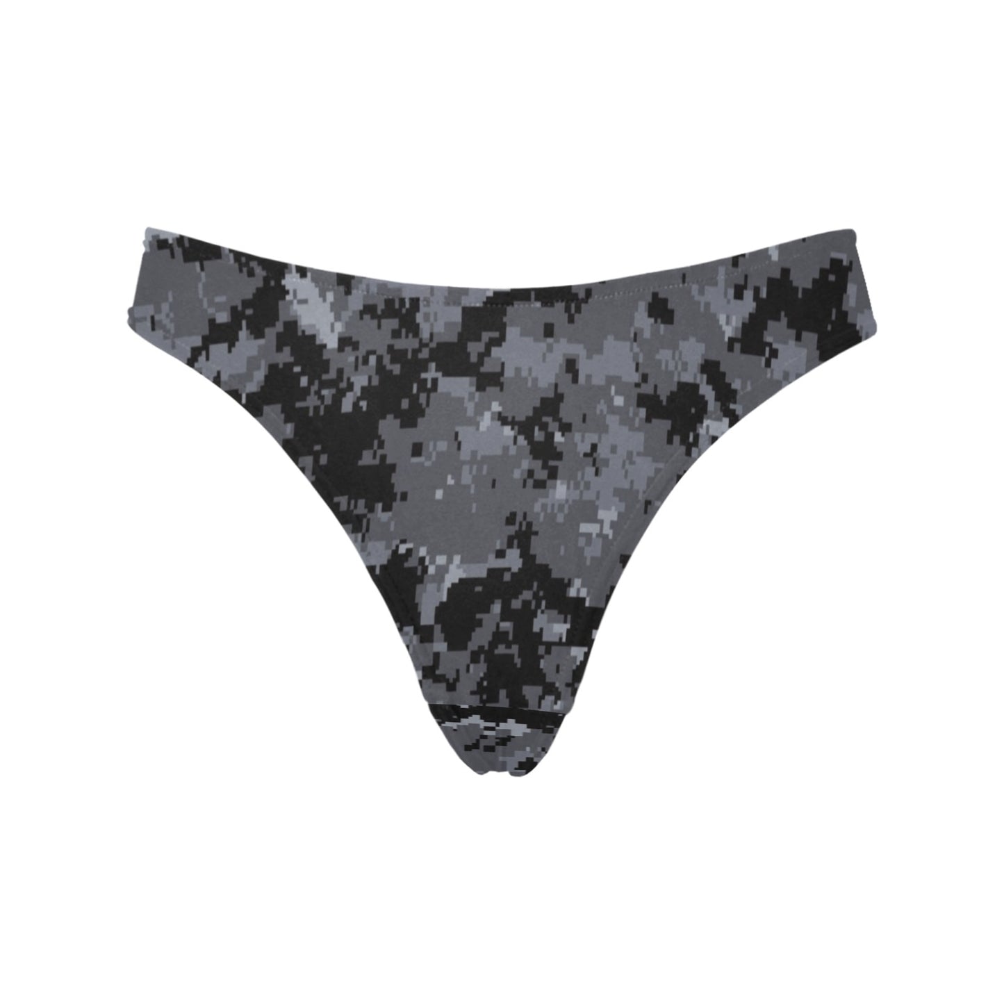 ACU Digital Black Camouflage Women's Thongs