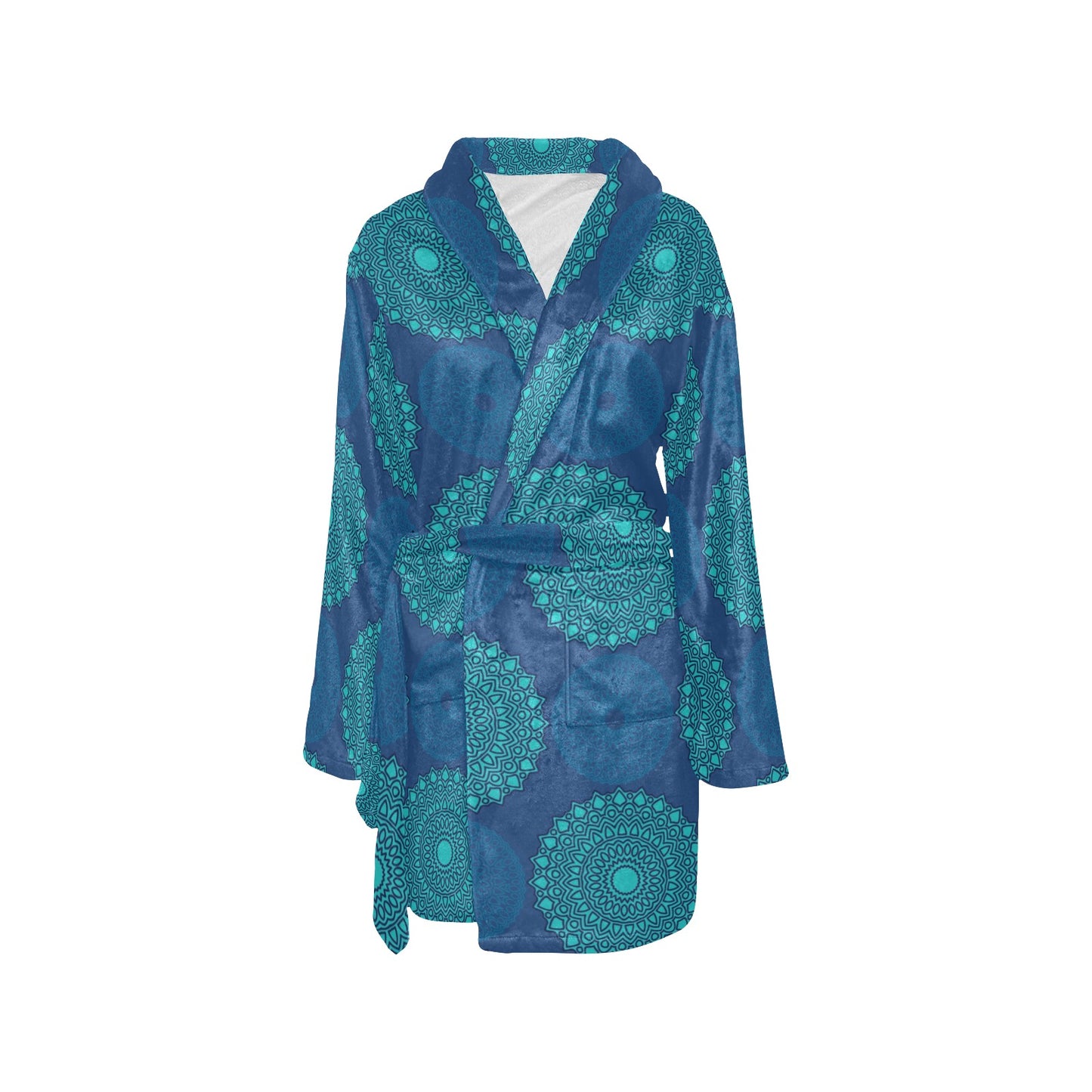 Medallion Pattern Print Design 04 Women's Fleece Robe