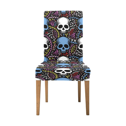 Skull Print Design LKS305 Dining Chair Slipcover