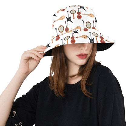 Banjo Print Design LKS403 Unisex Bucket Hat