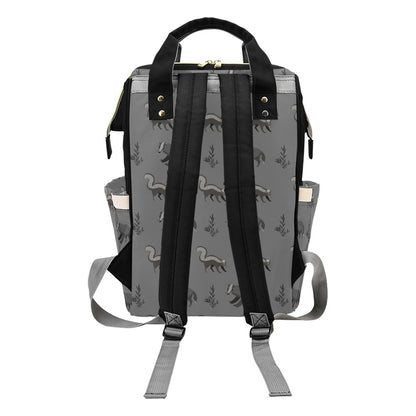 Skunk Print Design LKS301 Diaper Bag Backpack
