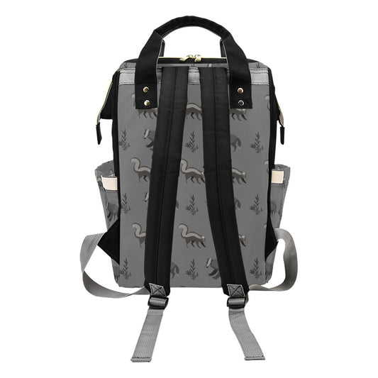 Skunk Print Design LKS301 Diaper Bag Backpack