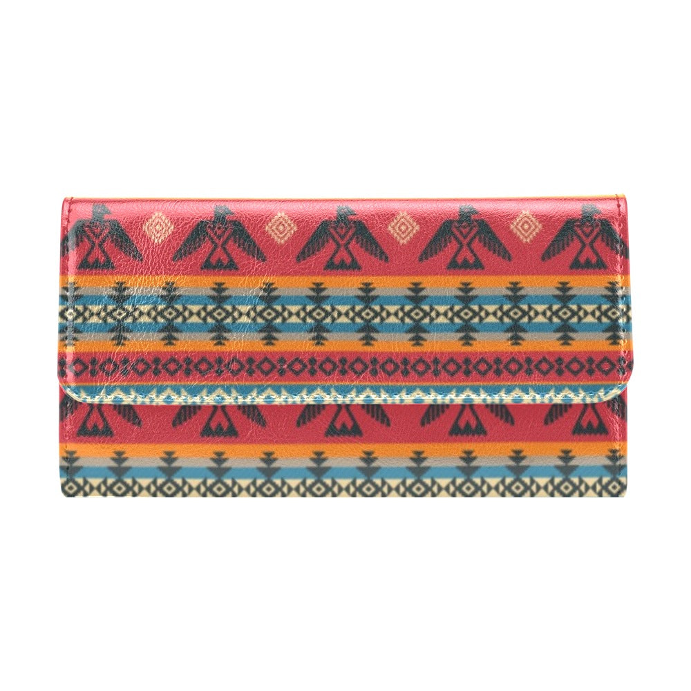 Eagles Native American Design Women's Trifold Wallet