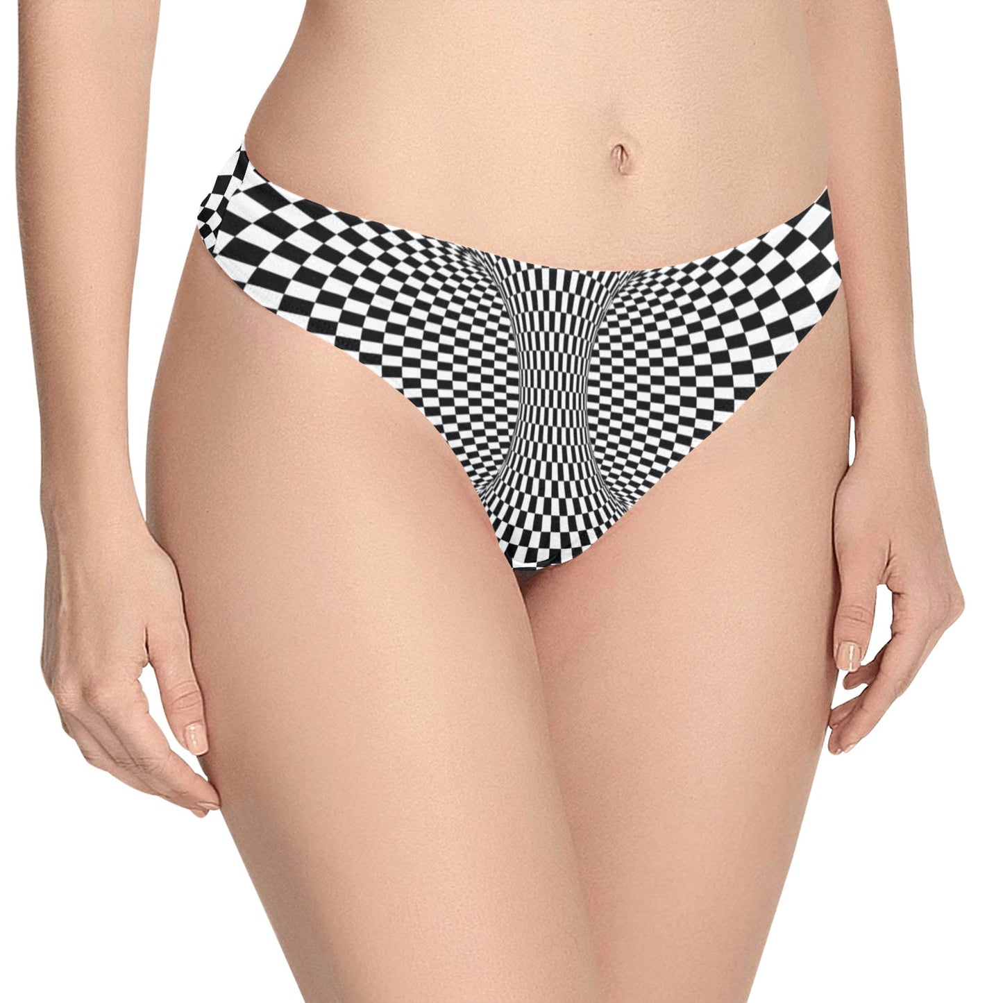 Optical illusion Projection Torus Women's Thongs