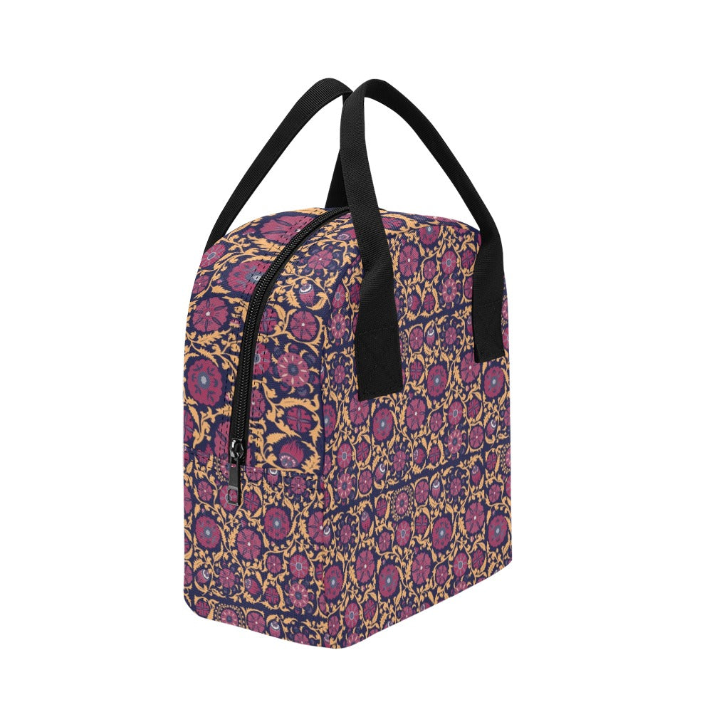 Suzani Print Design LKS303 Insulated Lunch Bag
