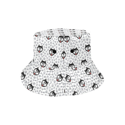 Siberian Huskies Print Design LKS305 Unisex Bucket Hat