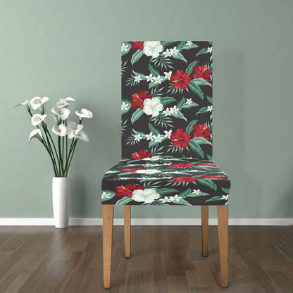 Tropical Flower Print Design LKS303 Dining Chair Slipcover