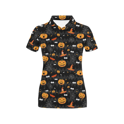 Halloween Print Design LKS405 Women's Polo Shirt