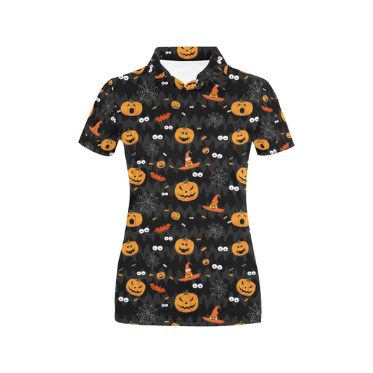 Halloween Print Design LKS405 Women's Polo Shirt