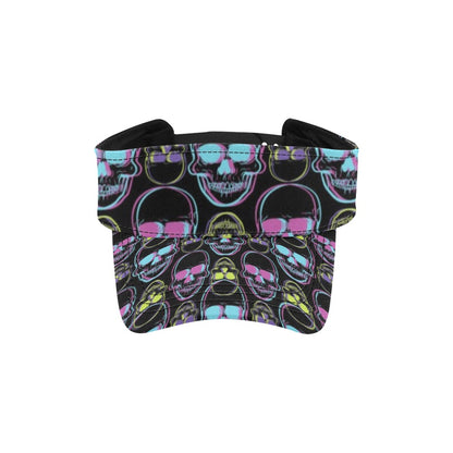 Skull 3D Colorful Print Design LKS309 Unisex Sun Visor