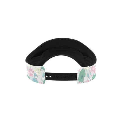 Water Lily Print Design LKS305 Unisex Sun Visor
