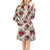 Hibiscus Print Design LKS3011 Women's Fleece Robe