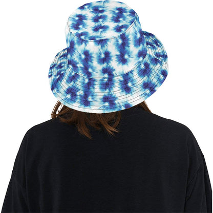 Tie Dye Blue Print Design LKS305 Unisex Bucket Hat