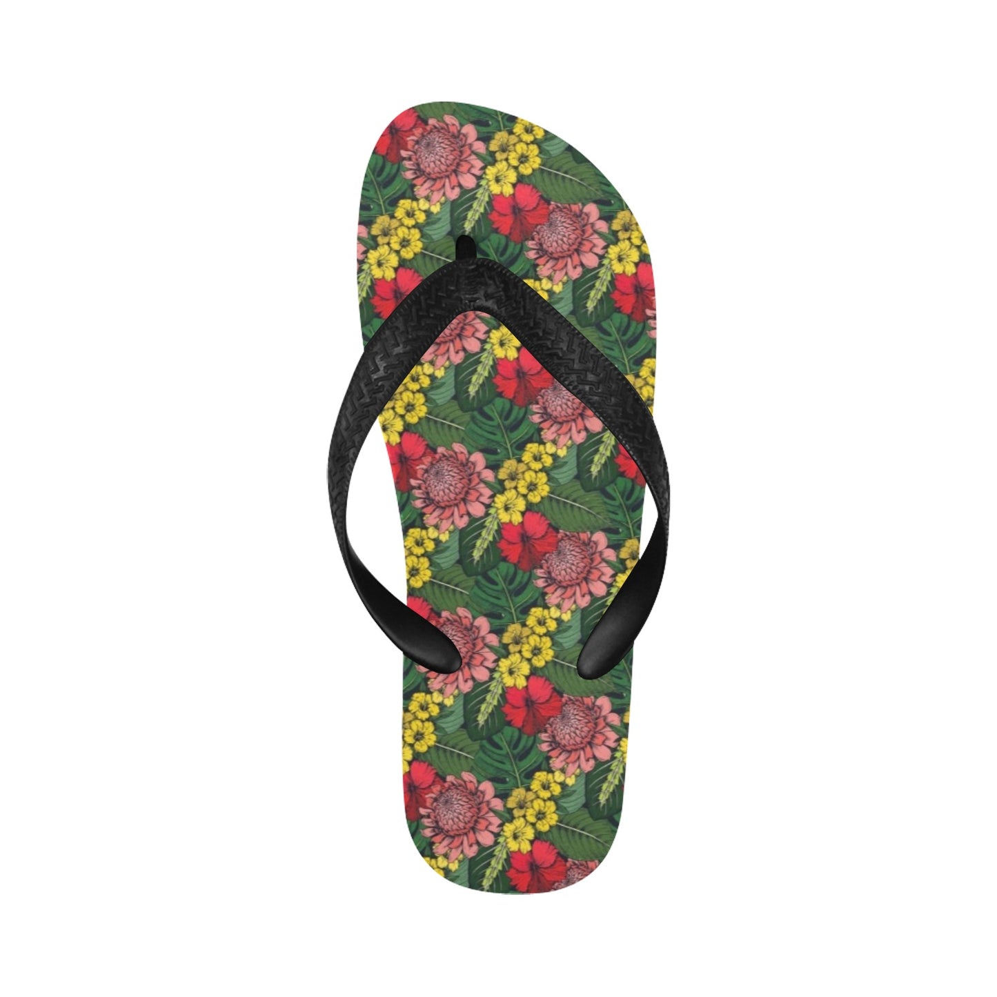 Summer Floral Print Design LKS305 Flip Flops