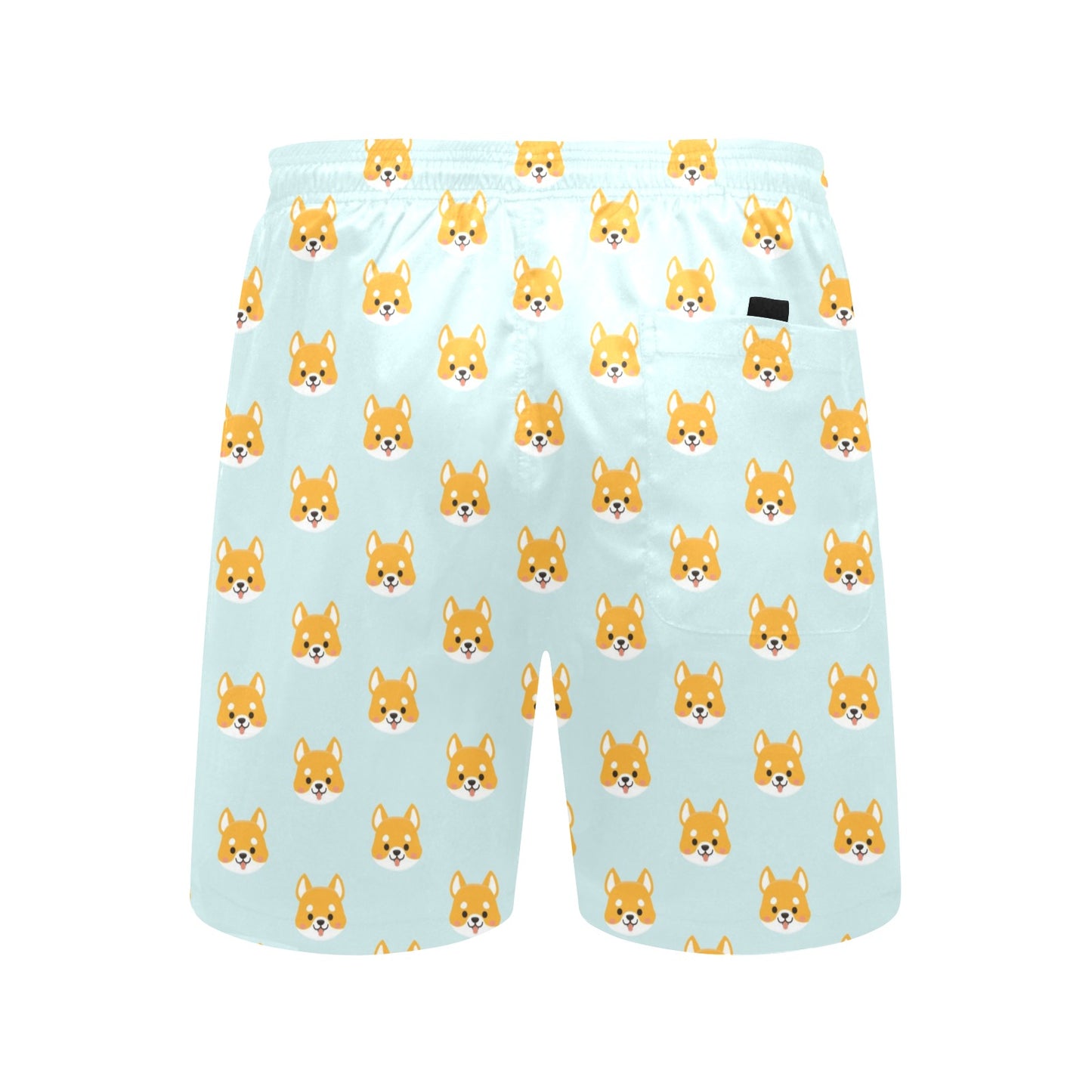 Shiba Inu Print Design LKS301 Men's Swim Trunks Beach Shorts