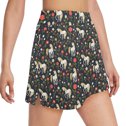 Unicorn Print Design LKS301 17" Golf & Pickleball Skort with Pockets