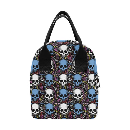 Skull Print Design LKS305 Insulated Lunch Bag