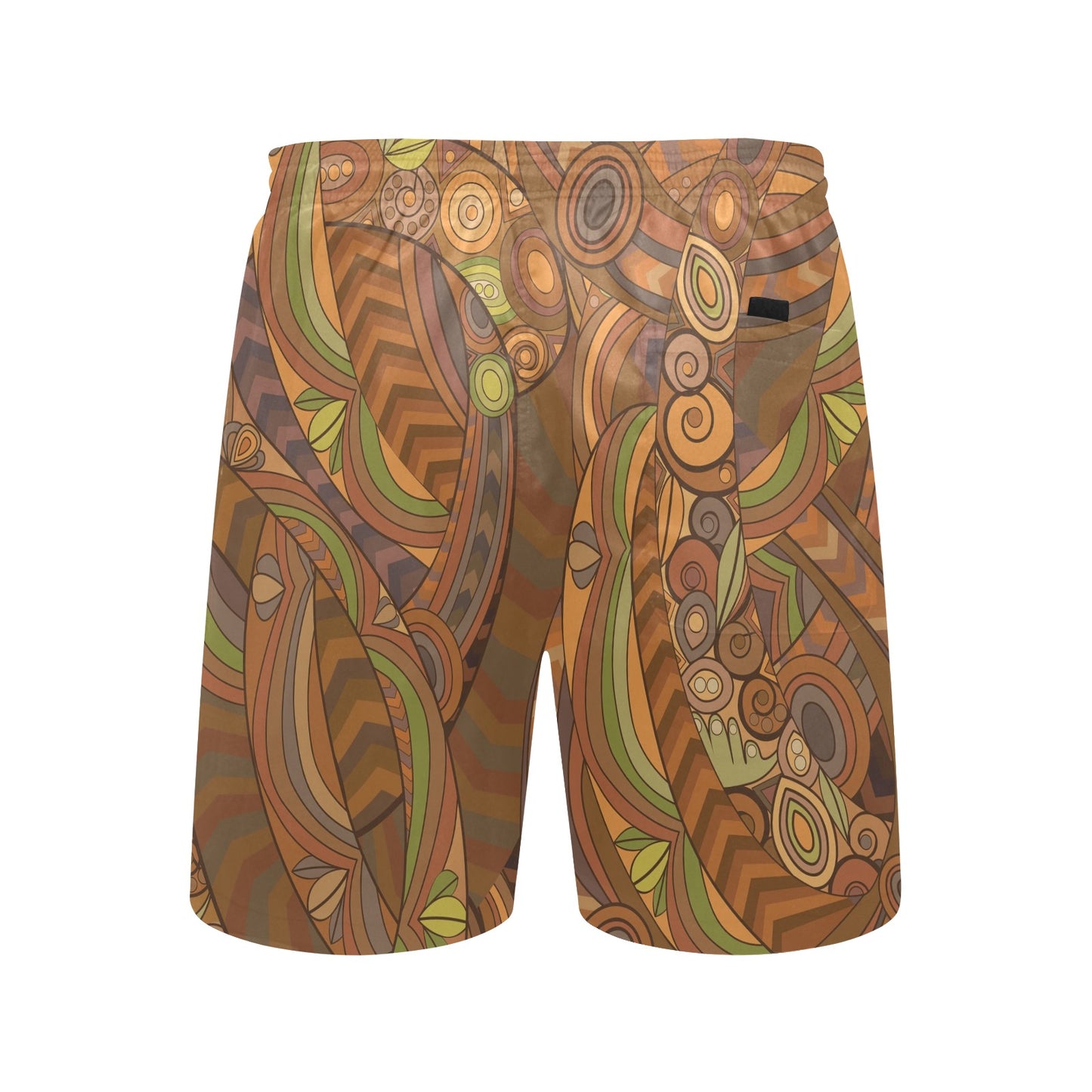 Maori Ornament Design Print Men's Swim Trunks Beach Shorts