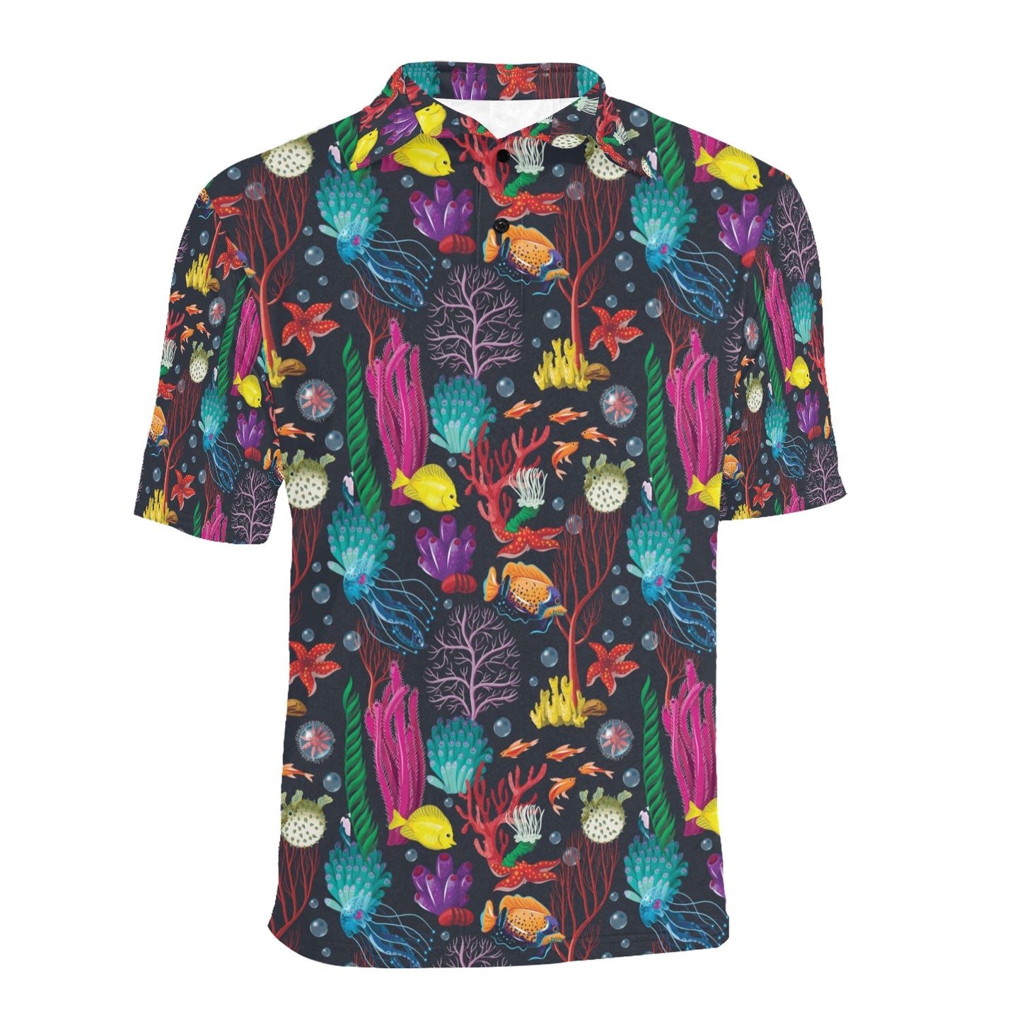 Underwater Cute Print Design LKS303 Men Polo Shirt