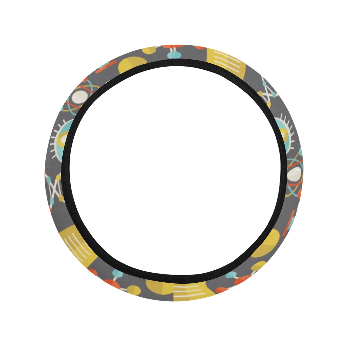 Science Print Design LKS302 Steering Wheel Cover with Elastic Edge