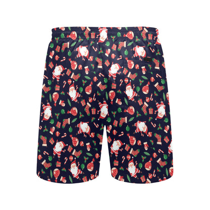 Santa Christmas Themed Print Design LKS304 Men's Swim Trunks Beach Shorts