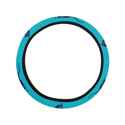 Scuba Driver Print Design LKS304 Steering Wheel Cover with Elastic Edge