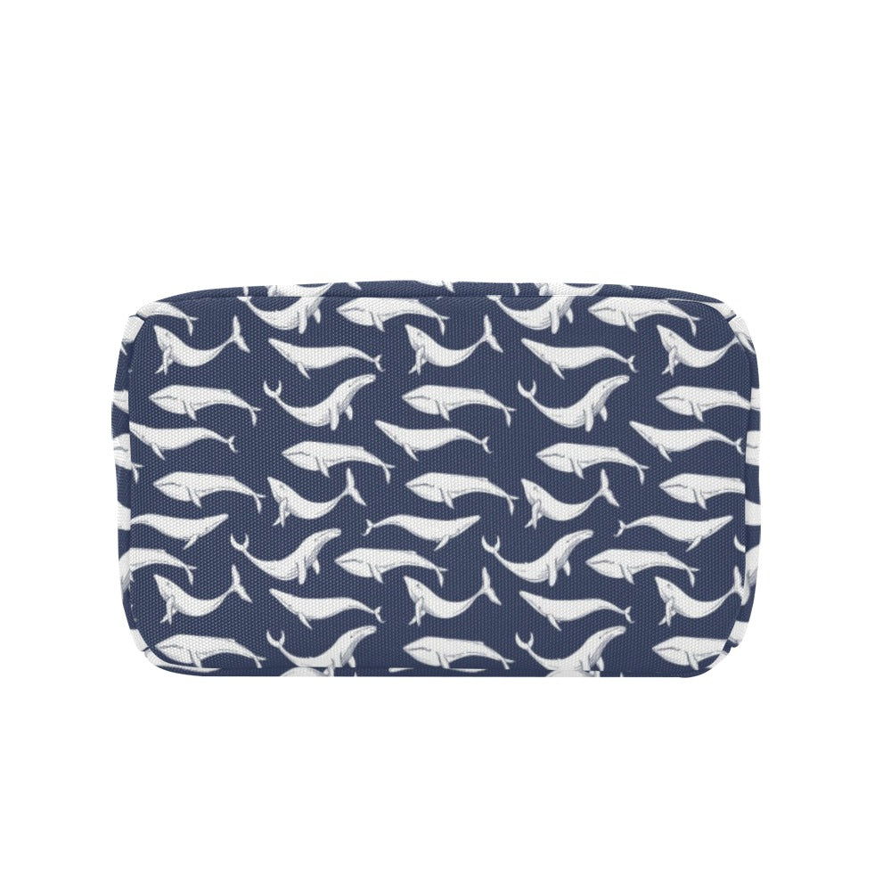 Whale Print Design LKS308 Insulated Lunch Bag