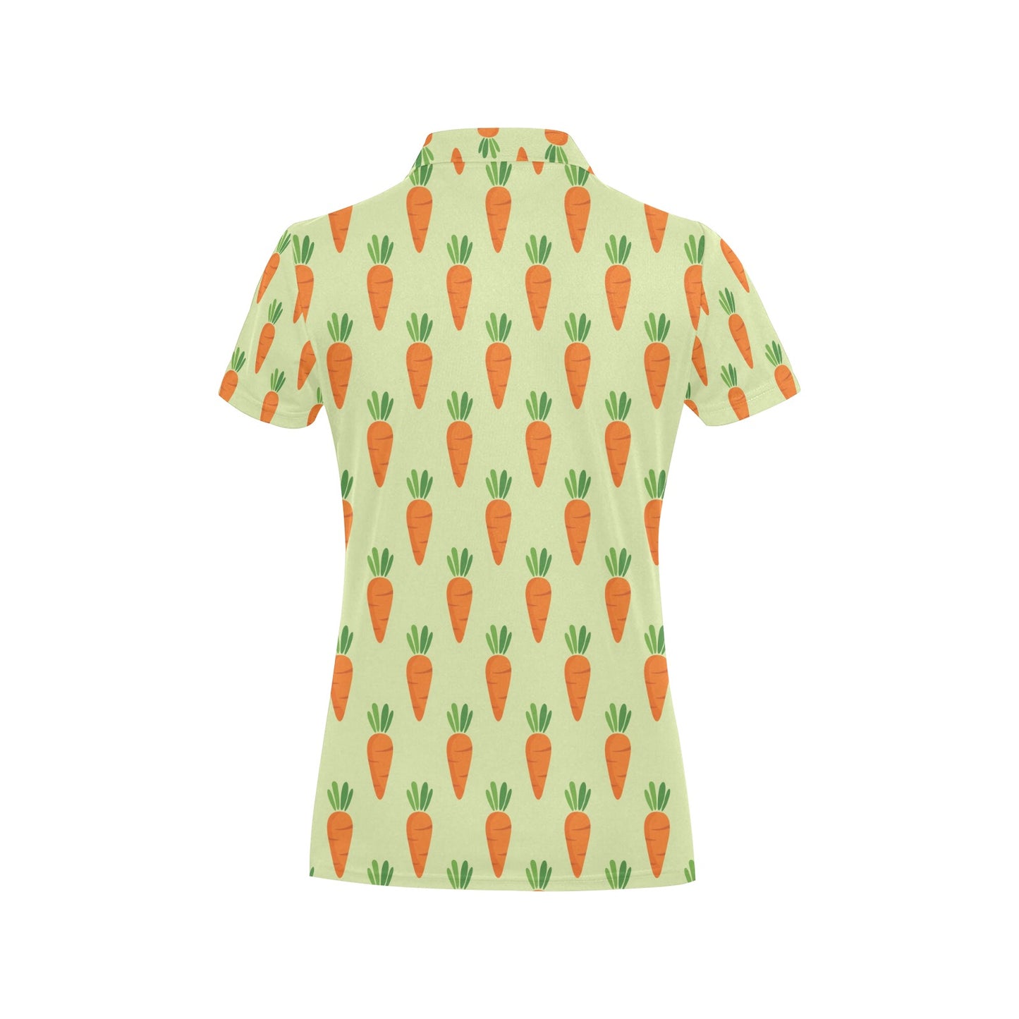 Carrot Pattern Print Design 02 Women's Polo Shirt