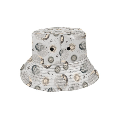 Sun Moon Print Design LKS302 Unisex Bucket Hat