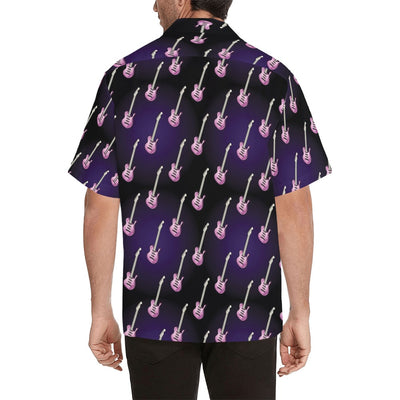 Electric Guitar Print Design LKS405 Men's Men's Hawaiian Shirt