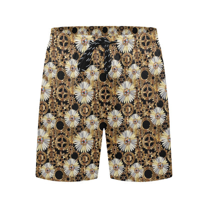 Steampunk Print Design LKS305 Men's Swim Trunks Beach Shorts