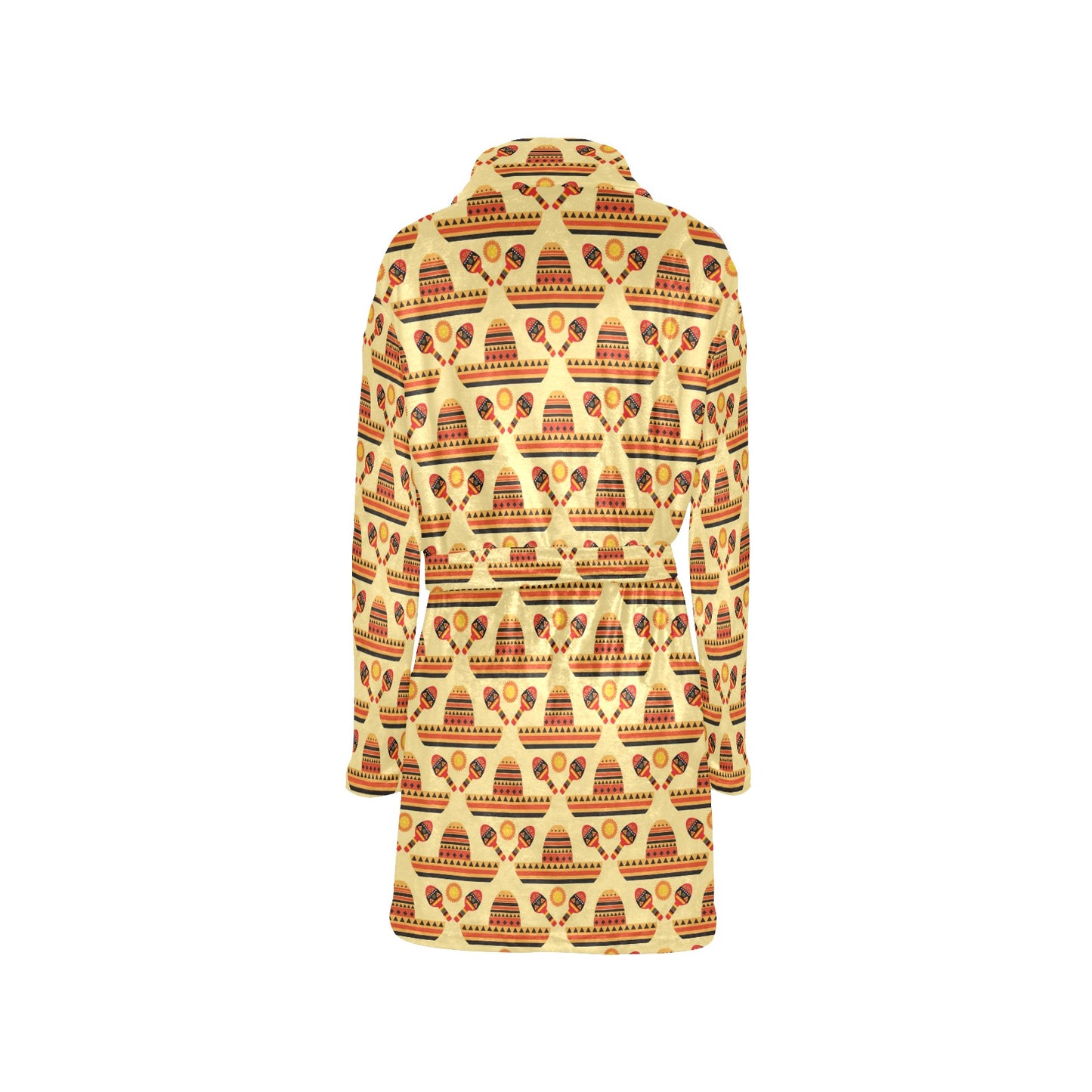 Maracas Print Design LKS403 Women's Fleece Robe