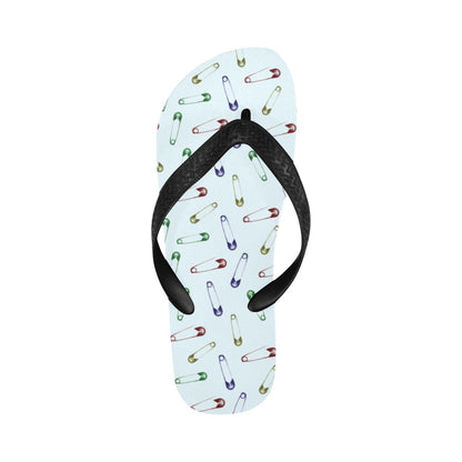 Safety Pin Print Design LKS303 Flip Flops
