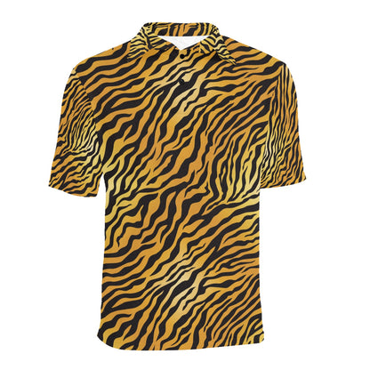 Tiger Print Design LKS302 Men Polo Shirt