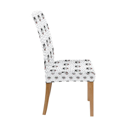 Siberian Huskies Print Design LKS305 Dining Chair Slipcover