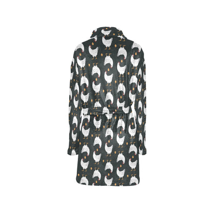Chicken Pattern Print Design 06 Women's Fleece Robe