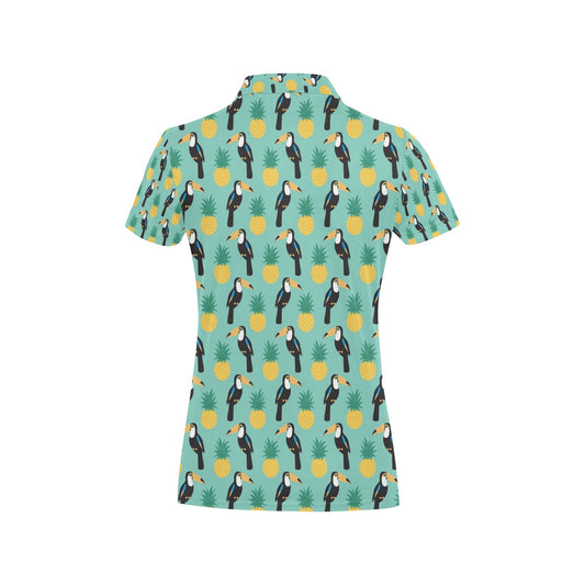 Toucan Print Design LKS301 Women's Polo Shirt
