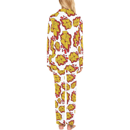 Nachos Pattern Print Design A03 Women's Long Pajama Set