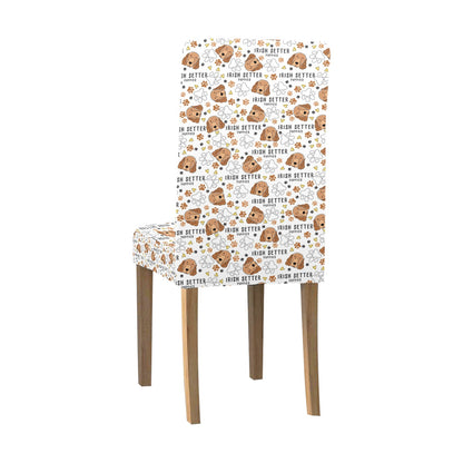 Setters Irish Print Design LKS301 Dining Chair Slipcover