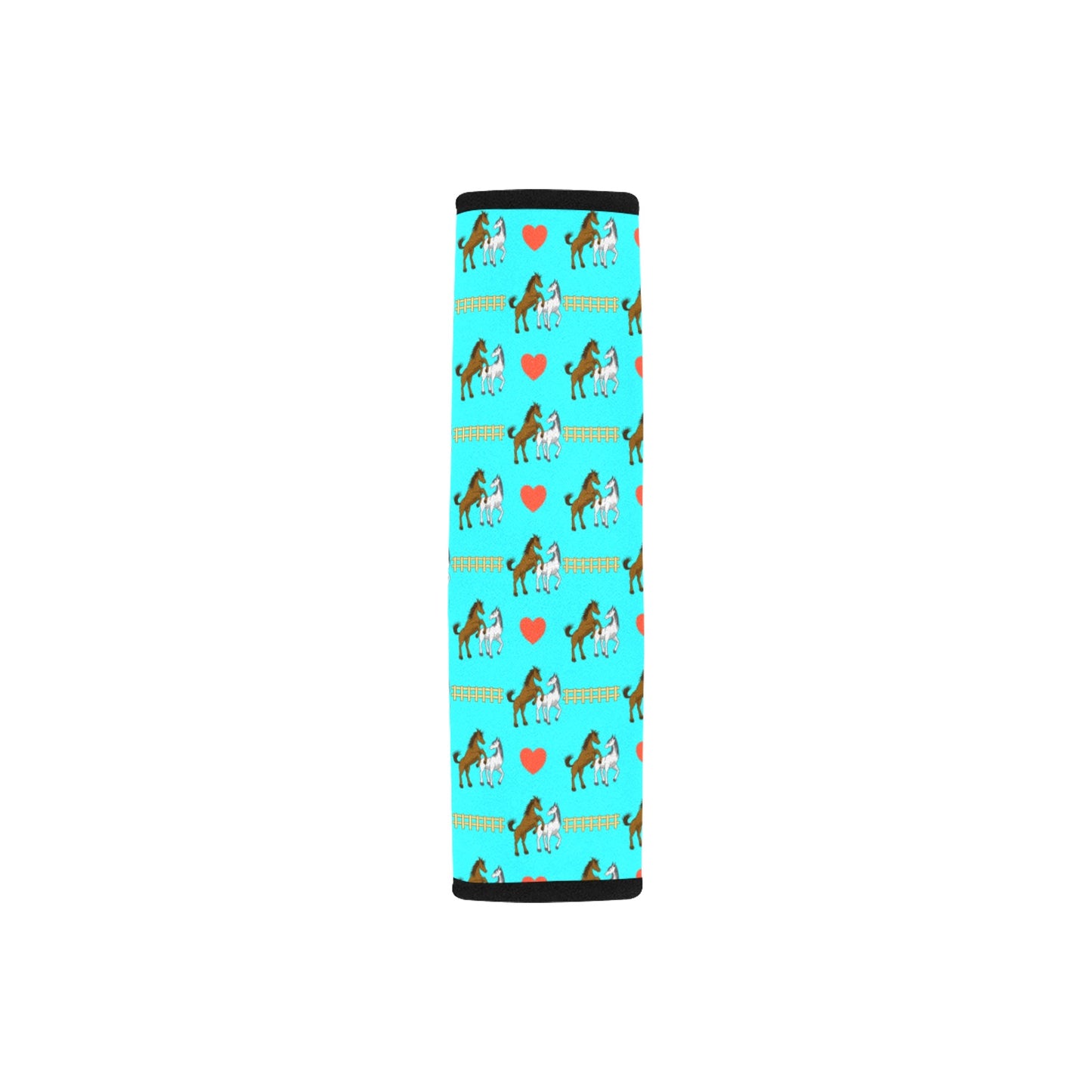 Horse Couple Love Print Design LKS309 Car Seat Belt Cover