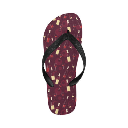Wine Themed Print Design LKS302 Flip Flops